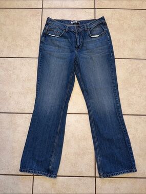 anchor blue Men's Bootcut Jeans - Medium Blue Wash